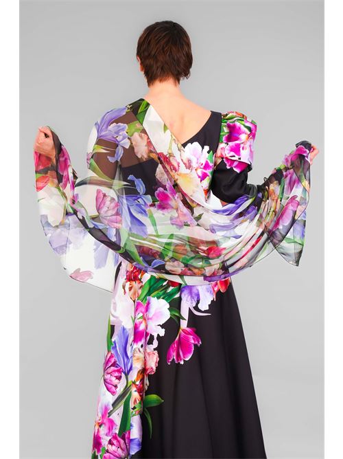 Stola in chiffon D'Andrea collection | 25238B W MULTICOLOR
